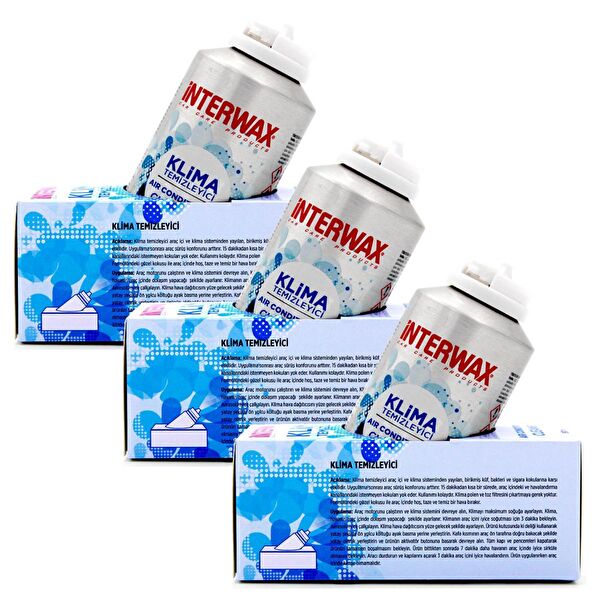 İnterwax Oto Klima Temizleyiciler