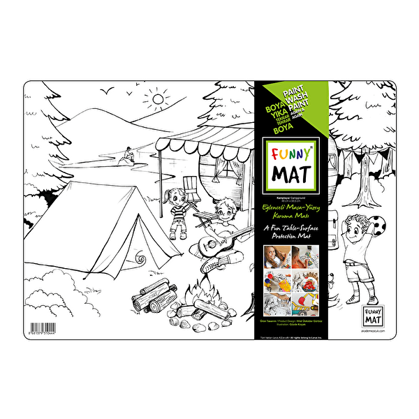 Akademi Çocuk - Funny Mat Yazı Tahtası