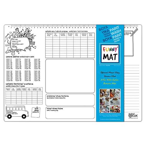 Akademi Çocuk - Funny Mat Masaüstü Organizer