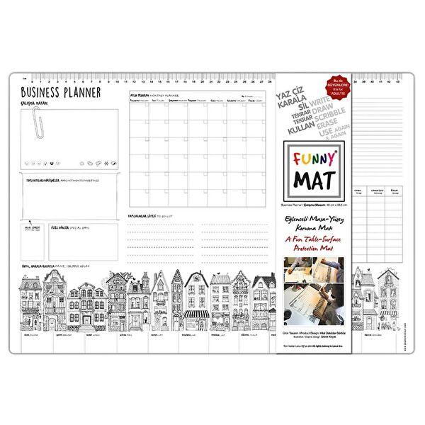 Akademi Çocuk - Funny Mat Masaüstü Organizer