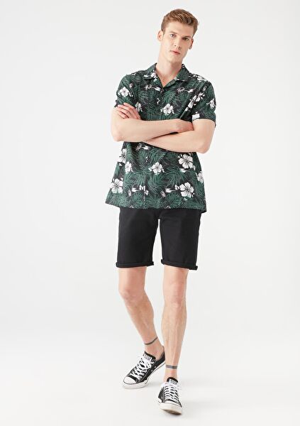 Mavi Erkek Şort, Bermuda, Kapri