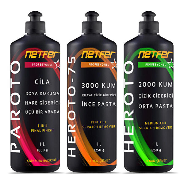 Netfer Oto Çizik Gidericiler