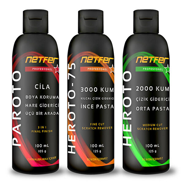 Netfer Oto Çizik Gidericiler