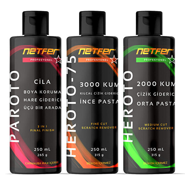 Netfer Oto Çizik Gidericiler