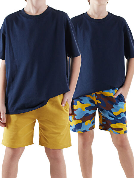 Denokids Erkek Çocuk Şort, Bermuda, Kapri