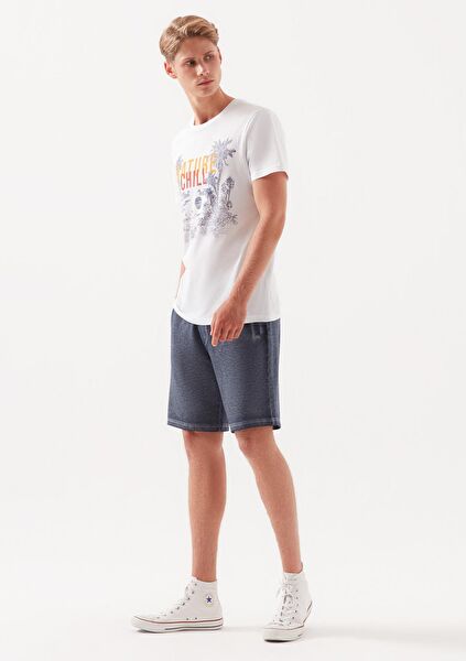 Mavi Erkek Şort, Bermuda, Kapri