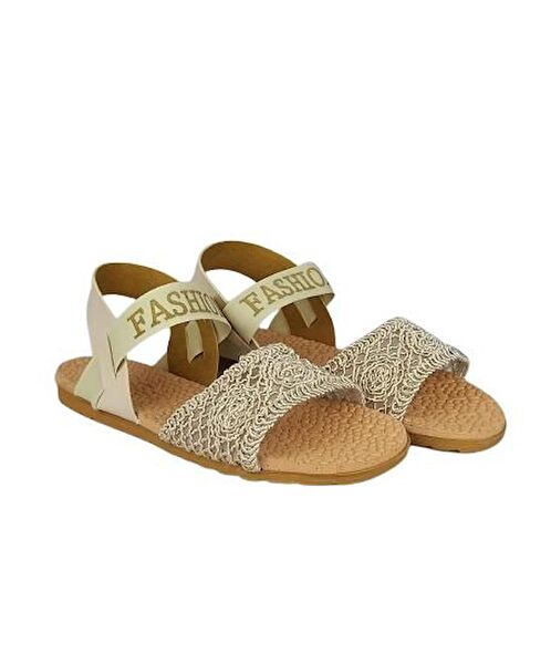 Pembe Potin Kadın Sandalet