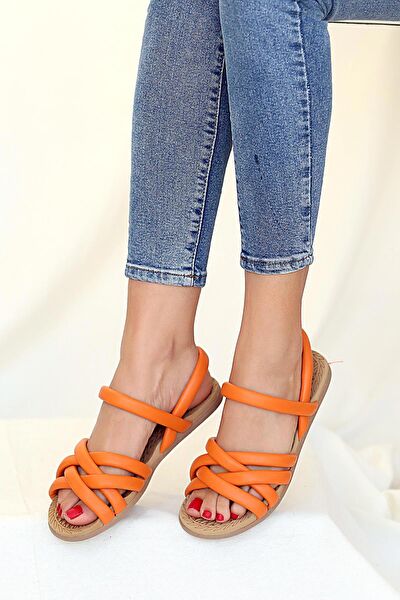 Pembe Potin Kadın Sandalet