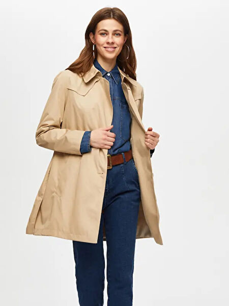 FAIK SÖNMEZ Kadın Trençkot, Yağmurluk