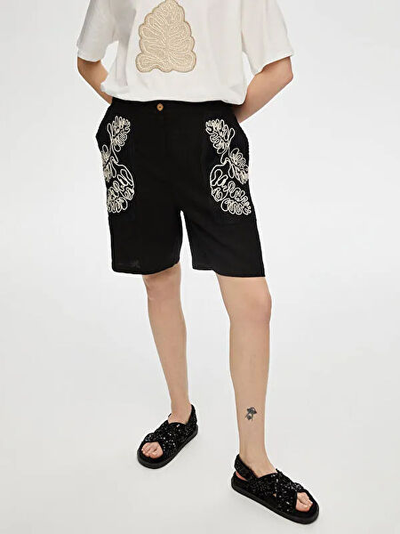 FAIK SÖNMEZ Kadın Şort, Bermuda, Kapri