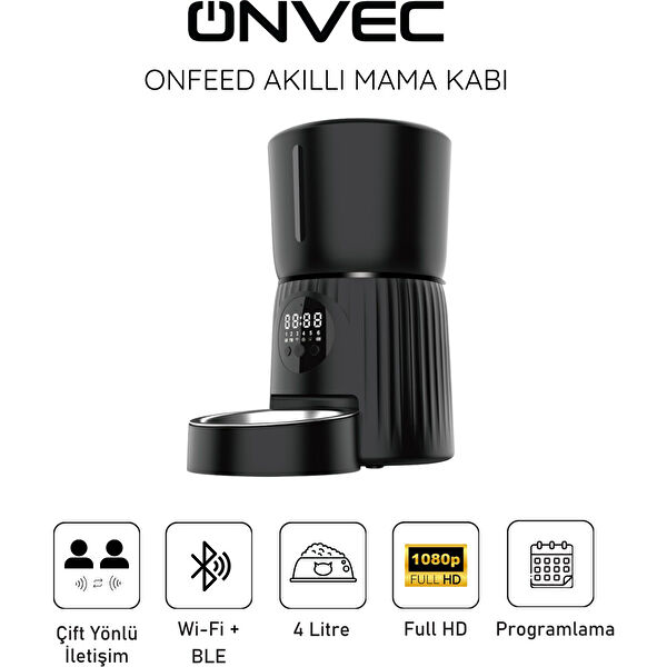 Onvec Kedi Mama ve Su Kapları