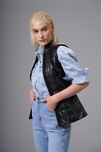 Deri Company Kadın Yelek