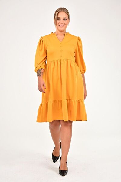 Apsen Büyük Beden Günlük Elbise