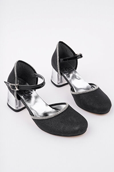 MUGGO Kız Çocuk Topuklu, Abiye Ayakkabı