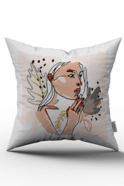 Cango Home Dekoratif Yastık, Kırlent, Kılıf