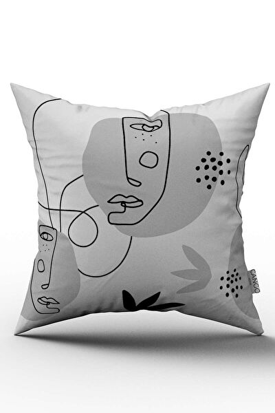 Cango Home Dekoratif Yastık, Kırlent, Kılıf