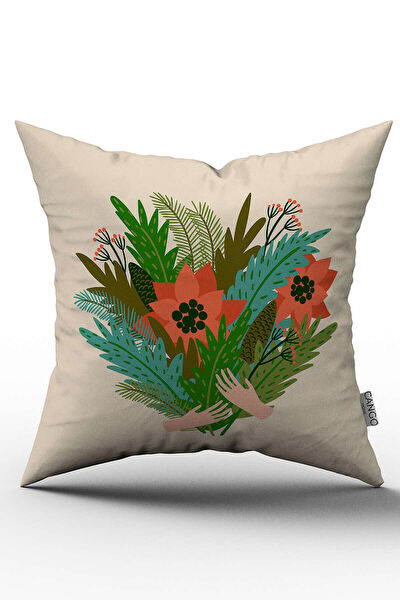 Cango Home Dekoratif Yastık, Kırlent, Kılıf