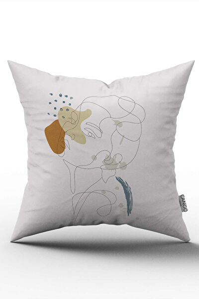 Cango Home Dekoratif Yastık, Kırlent, Kılıf