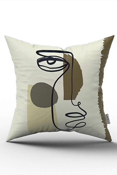 Cango Home Dekoratif Yastık, Kırlent, Kılıf