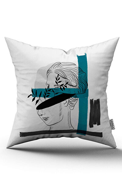 Cango Home Dekoratif Yastık, Kırlent, Kılıf