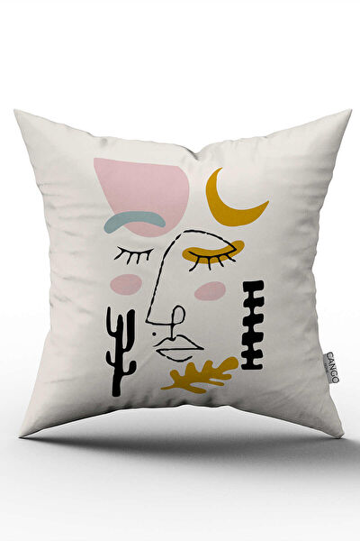 Cango Home Dekoratif Yastık, Kırlent, Kılıf