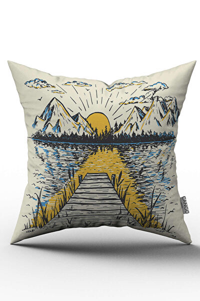 Cango Home Dekoratif Yastık, Kırlent, Kılıf