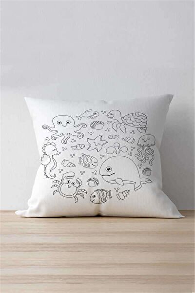 Cango Home Dekoratif Yastık, Kırlent, Kılıf