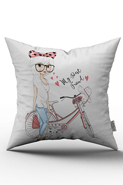 Cango Home Dekoratif Yastık, Kırlent, Kılıf