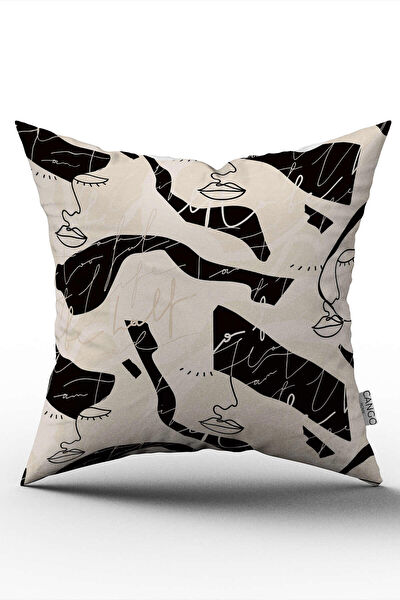 Cango Home Dekoratif Yastık, Kırlent, Kılıf