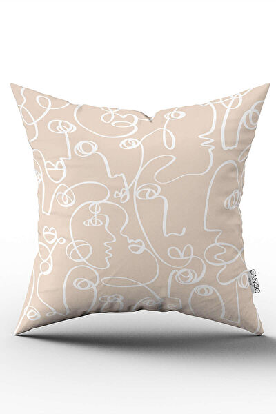 Cango Home Dekoratif Yastık, Kırlent, Kılıf