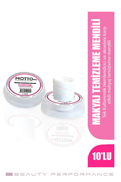 Motto Plus Professional Makyaj Temizleme Mendili