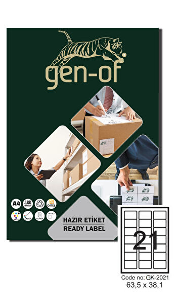 Gen-of Etiket, Sticker