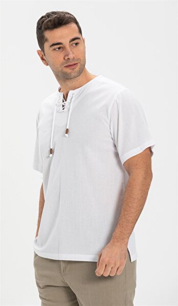 Eliş Şile Bezi Erkek Büyük Beden Tişört