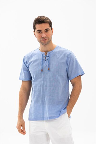 Eliş Şile Bezi Erkek Büyük Beden Tişört