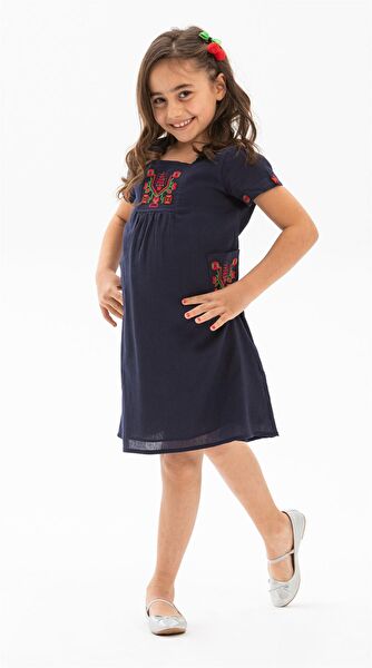 Eliş Şile Bezi Kız Çocuk Elbise