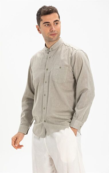 Eliş Şile Bezi Erkek Büyük Beden Gömlek