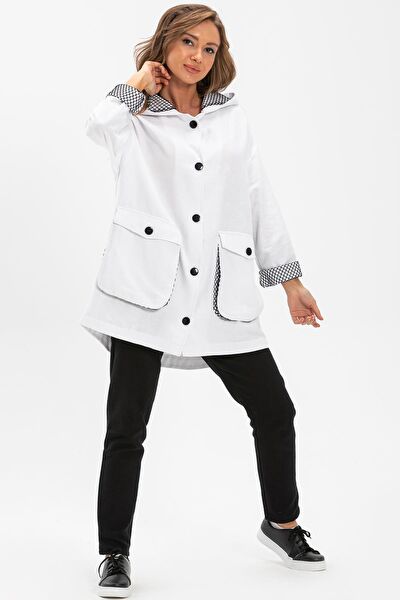 Eliş Şile Bezi Kadın Trençkot, Yağmurluk