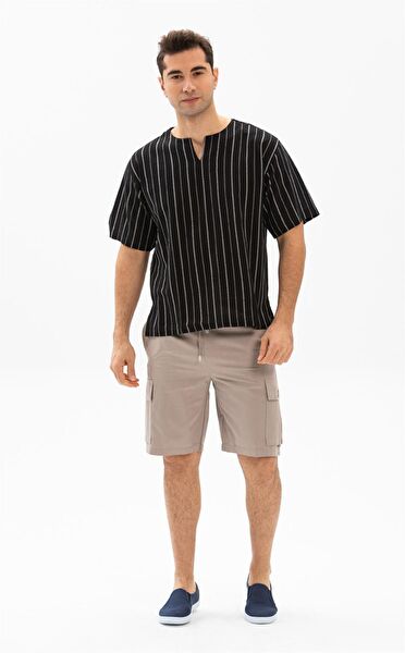 Eliş Şile Bezi Erkek Şort, Bermuda, Kapri