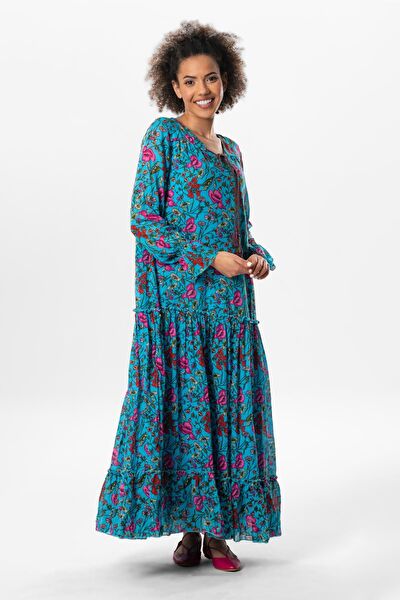 Eliş Şile Bezi Tesettür Elbise