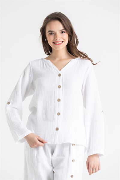 Eliş Şile Bezi Kadın Gömlek