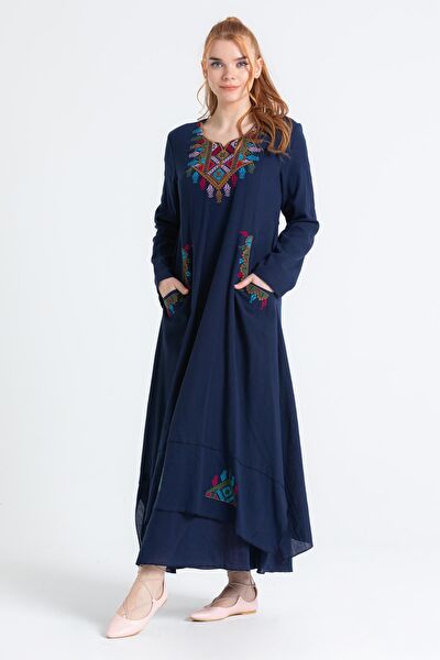 Eliş Şile Bezi Tesettür Elbise