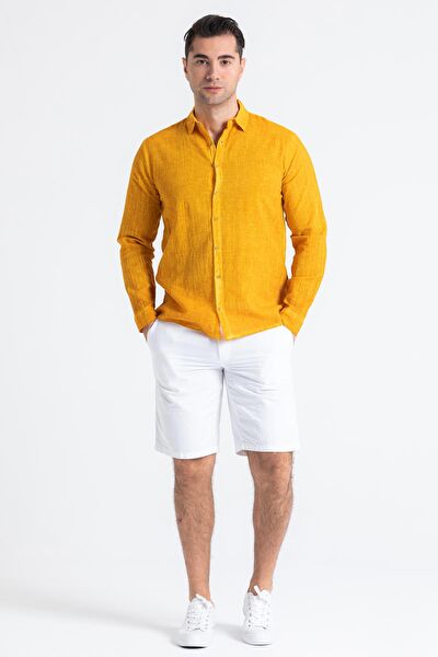 Eliş Şile Bezi Erkek Şort, Bermuda, Kapri