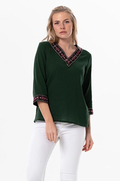 Eliş Şile Bezi Kadın Bluz