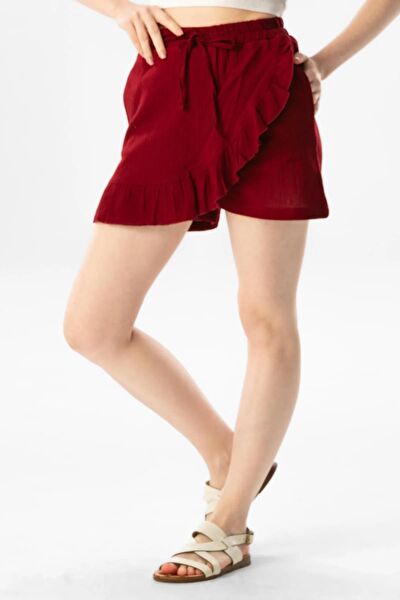 Eliş Şile Bezi Kadın Şort, Bermuda, Kapri