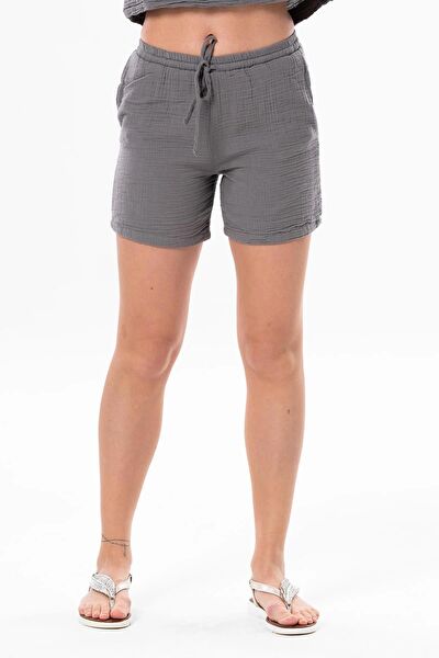 Eliş Şile Bezi Kadın Şort, Bermuda, Kapri