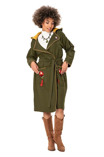 Eliş Şile Bezi Kadın Trençkot, Yağmurluk