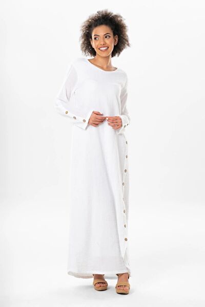 Eliş Şile Bezi Tesettür Elbise