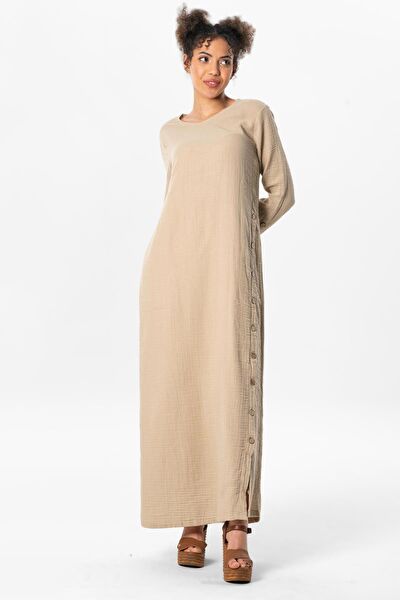 Eliş Şile Bezi Tesettür Elbise