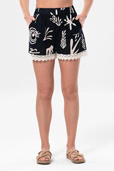 Eliş Şile Bezi Kadın Şort, Bermuda, Kapri