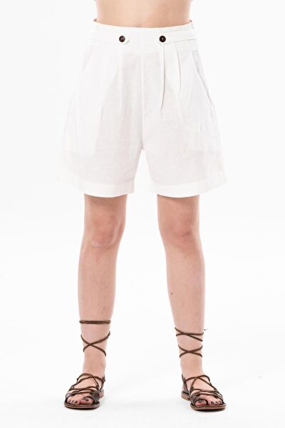 Eliş Şile Bezi Kadın Şort, Bermuda, Kapri